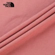 【The North Face 官方旗艦】北面女款紅色吸濕排汗胸前經典品牌LOGO印花休閒短袖T恤｜89QUNXQ