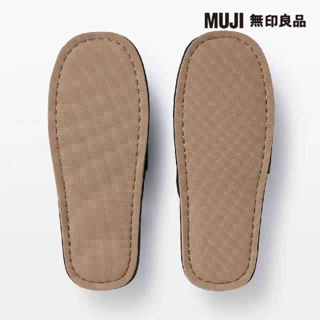 【MUJI 無印良品】左右皆可使用拖鞋/黑色