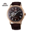 【ORIENT 東方錶】SEMI-SKELETON 系列 半鏤空機械錶 皮帶款  咖啡色- 43mm(FAG00001T)