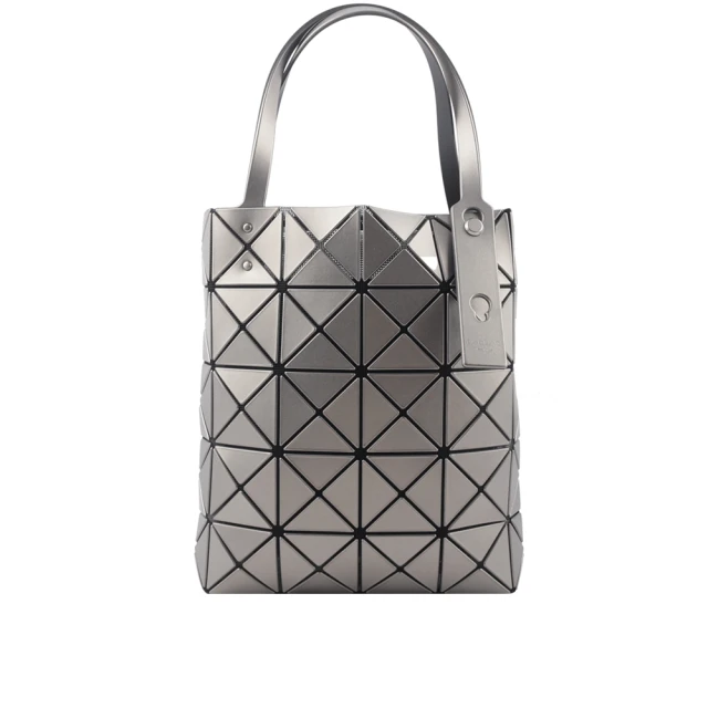 【ISSEY MIYAKE 三宅一生】BAO BAO LUCENT BOXY 5X4 金屬色手提包(銀色)