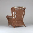 【山茶花家具】藤椅沙發-藤皮編織 單人椅AS326-1(素雅清麗布料)