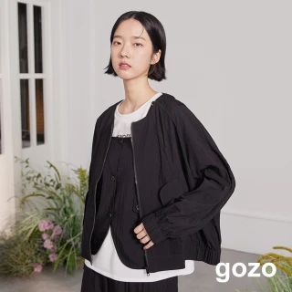 【gozo】柔軟不對稱口袋工裝夾克(兩色)