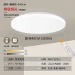 【聚美照明】吸頂燈 30W3300流明3-5坪 40cm BSMI認證:R3E558(超薄簡約臥室燈/三色無極調光附遙控)