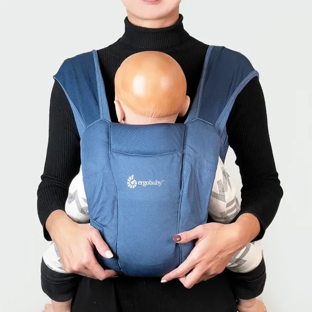 【Ergobaby】環抱二式新生嬰兒背帶(藍色)