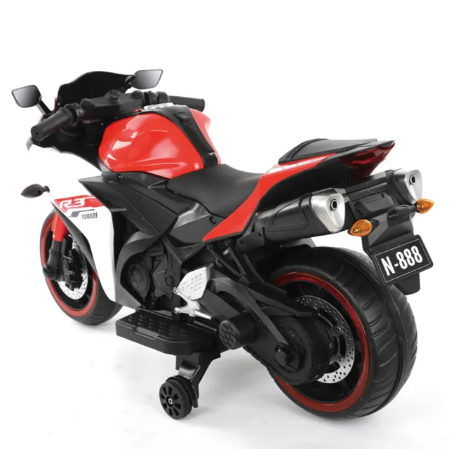 【聰明媽咪兒童超跑】R3 重型兒童電動機車 摩托車(紅色)