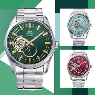 【ORIENT 東方錶】Semi-Skeleton 系列 鏤空 小秒針機械錶 男錶 手錶 藍寶石(RA-AR0008E綠色)