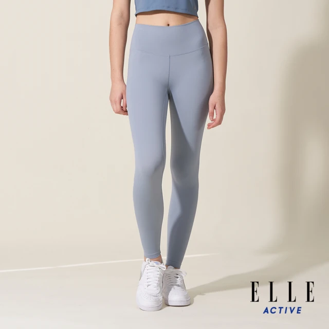 ELLE ACTIVE 女款 舒適彈力瑜珈褲-湖藍色(EA24M2W3701#33)