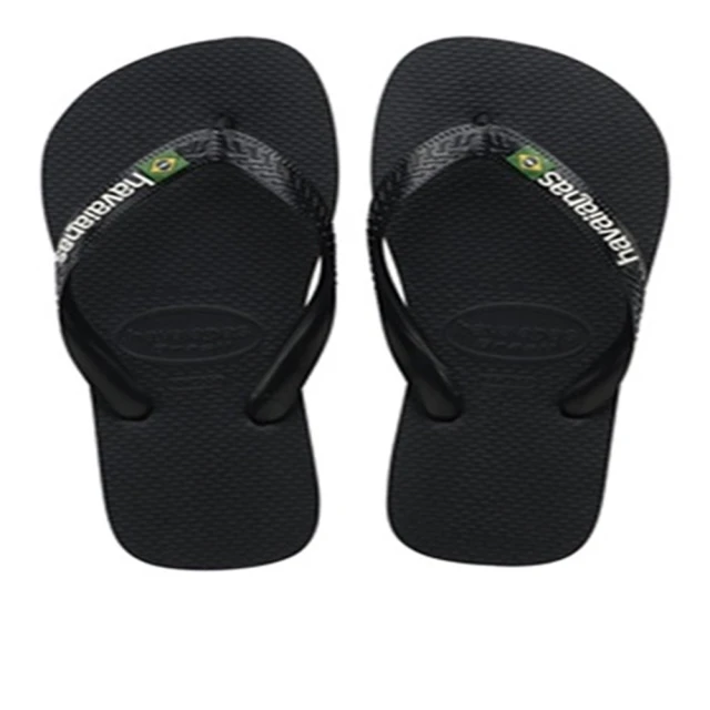 havaianas 哈瓦仕 BRASIL LOGO 黑色(拖鞋 男鞋 夾腳拖 巴西 夏天必備 出遊 哈瓦士)