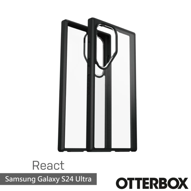 OtterBoxOtterBox Samsung Galaxy S24 Ultra 6.8吋 React 輕透防摔殼(黑透)