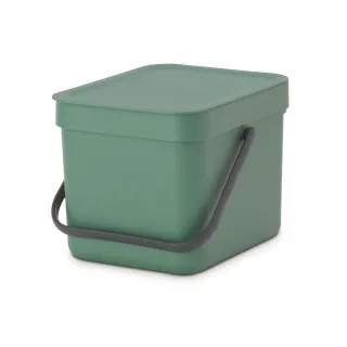【Brabantia】多功能餐廚廚餘桶/收納置物桶(6L-冷杉綠)
