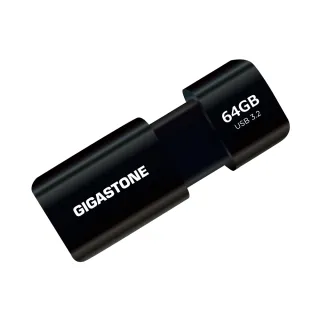 【GIGASTONE 立達】64GB USB3.1/3.2 Gen 1 極簡滑蓋隨身碟 UD-3202黑(64G USB3.2高速隨身碟)