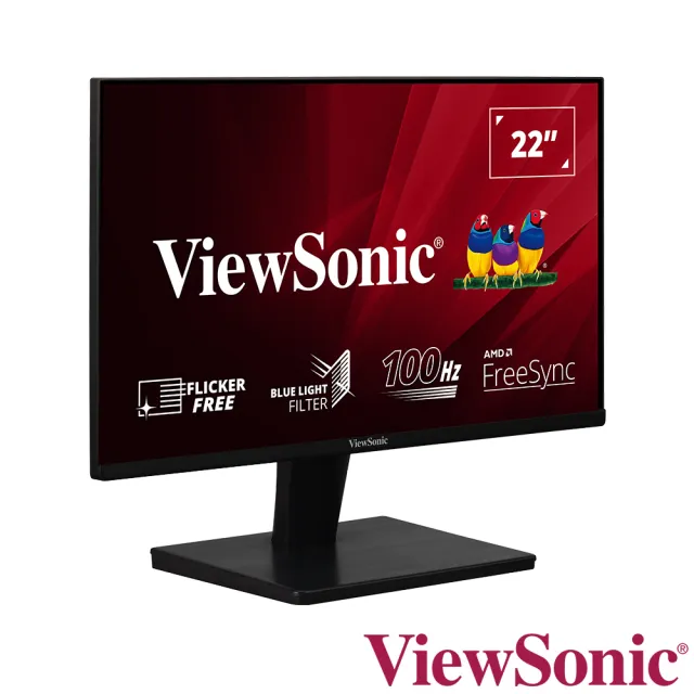 【ViewSonic 優派】VA2215-MH 22型 VA 100Hz 護眼電腦螢幕(內建喇叭/5ms)
