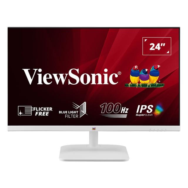 ViewSonic 優派 VA2432-H 23.8吋 IPS 100Hz 護眼窄邊框顯示器 1920x1080 辦公娛樂首選