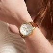 【FOSSIL】Neutra  珍珠母貝 棕色皮革 女錶 手錶 禮物(ES5278)