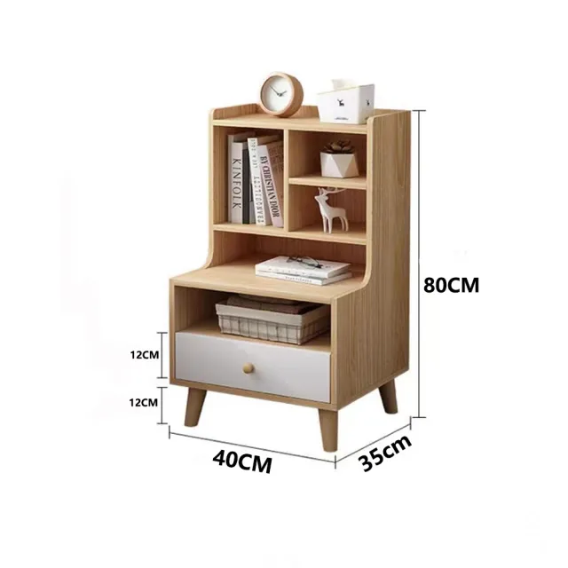 【E家工廠】床頭櫃 單抽床頭櫃 簡易床邊櫃 收納櫃 床邊桌 小型邊桌 收納櫃 抽屜櫃(060--KC單抽床頭櫃)