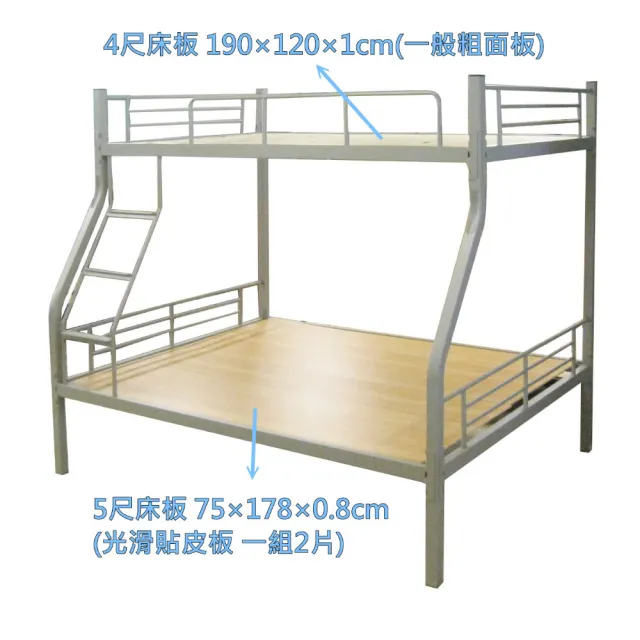 【藍色的熊】SB13雙層子母床(高腳床 鐵床 雙層床 宿舍床 鐵床架 上下床)