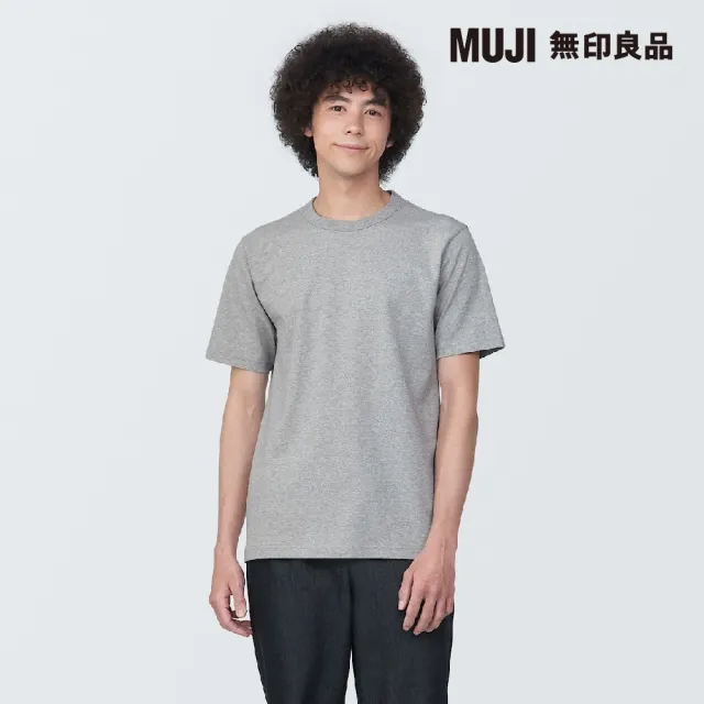 【MUJI 無印良品】男有機棉水洗粗織圓領短袖T恤(共7色)