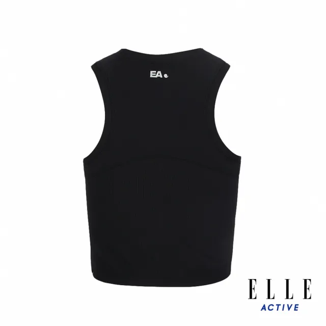 【ELLE ACTIVE】女款 彈性短版背心-黑色(EA24M2W1002#99)