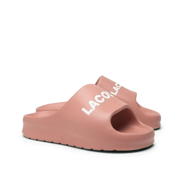 LACOSTE SERVE SLIDE 女鞋 厚底防水拖鞋 粉紅 外出拖鞋 室內拖鞋(47CFA0020_F50 24ss)