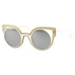 【FENDI】-時尚造型 太陽眼鏡(白色)