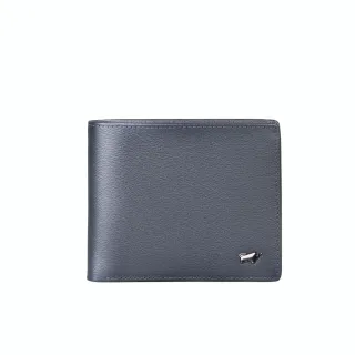 【BRAUN BUFFEL 德國小金牛】波索-A 4卡零錢袋皮夾-藍色(BF519-315-NY) 錢包送禮推薦