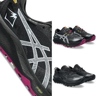 【asics 亞瑟士】GEL-TRABUCO 12 GTX 女款 越野 慢跑鞋 防水(1012B607-001-002 黑紫 黑 健行 GORE-TEX)