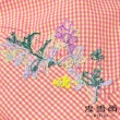 【MYVEGA 麥雪爾】格紋半開襟花朵刺繡連身短洋裝-紅(2024春夏新品)
