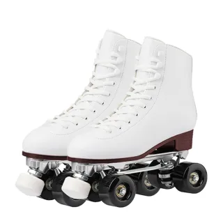 【TAS 極限運動】專業四輪鋁合金花式溜冰鞋(耐用鋁合金 花式溜冰鞋 溜冰鞋 成人溜冰鞋 閃光輪 溜冰)