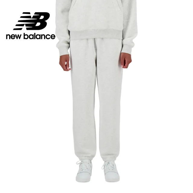 【NEW BALANCE】NB 褲管縮口棉質長褲_女性_淺灰色_AWP41500AHH(亞版 版型正常)