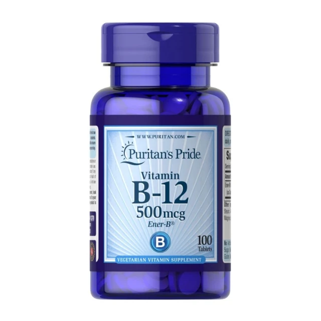 Puritan’s Pride 維生素 B12 錠狀食品 100粒/瓶(純素配方)