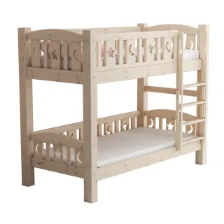 【HABABY】兒童雙層床 一體同寬直梯款-標準單人 升級上漆(上下鋪、成長床 、雙層床、兒童床架、台灣製)