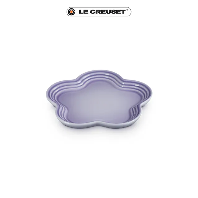 【Le Creuset】瓷器花型盤 19 cm(藍鈴紫)