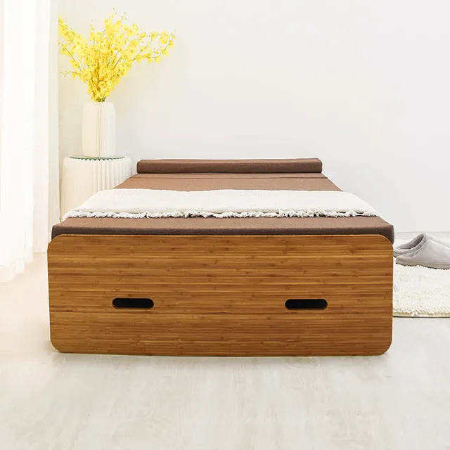 【十八紙】風琴折疊沙發床 寬90cm(沙發 折疊床 棕色)