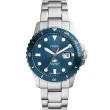 【FOSSIL】Blue Dive 潛水風格 藍色 日曆手錶 男錶(FS6050)