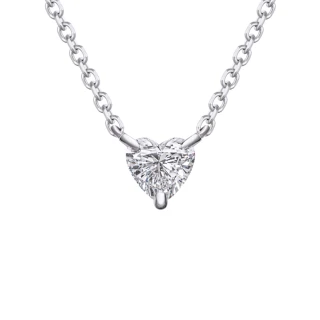 【Emperor Diamond 京華鑽石】18K金 0.18克拉 鑽石項鍊 輕珠寶 甜心(心型鑽)