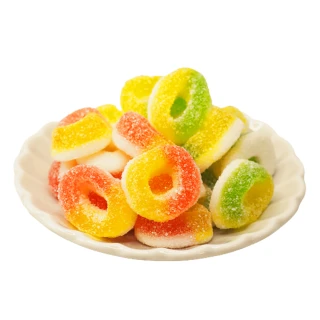 【甜園】水果圈軟糖120gX6包(造型軟糖 水果風味 軟糖 婚禮小物 派對 生日 禮物)