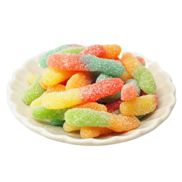 【甜園】酸水果蟲軟糖120gX6包(造型軟糖 水果風味 軟糖 婚禮小物 派對 生日 禮物)