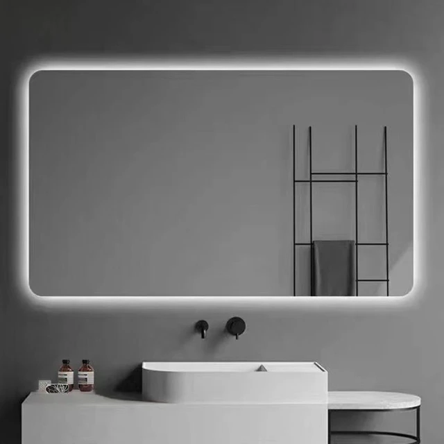 【YORI優里嚴選】40x60cm 會發光的浴室鏡子 超美化妝鏡(梳妝鏡 LED燈鏡子 無邊框鏡子)