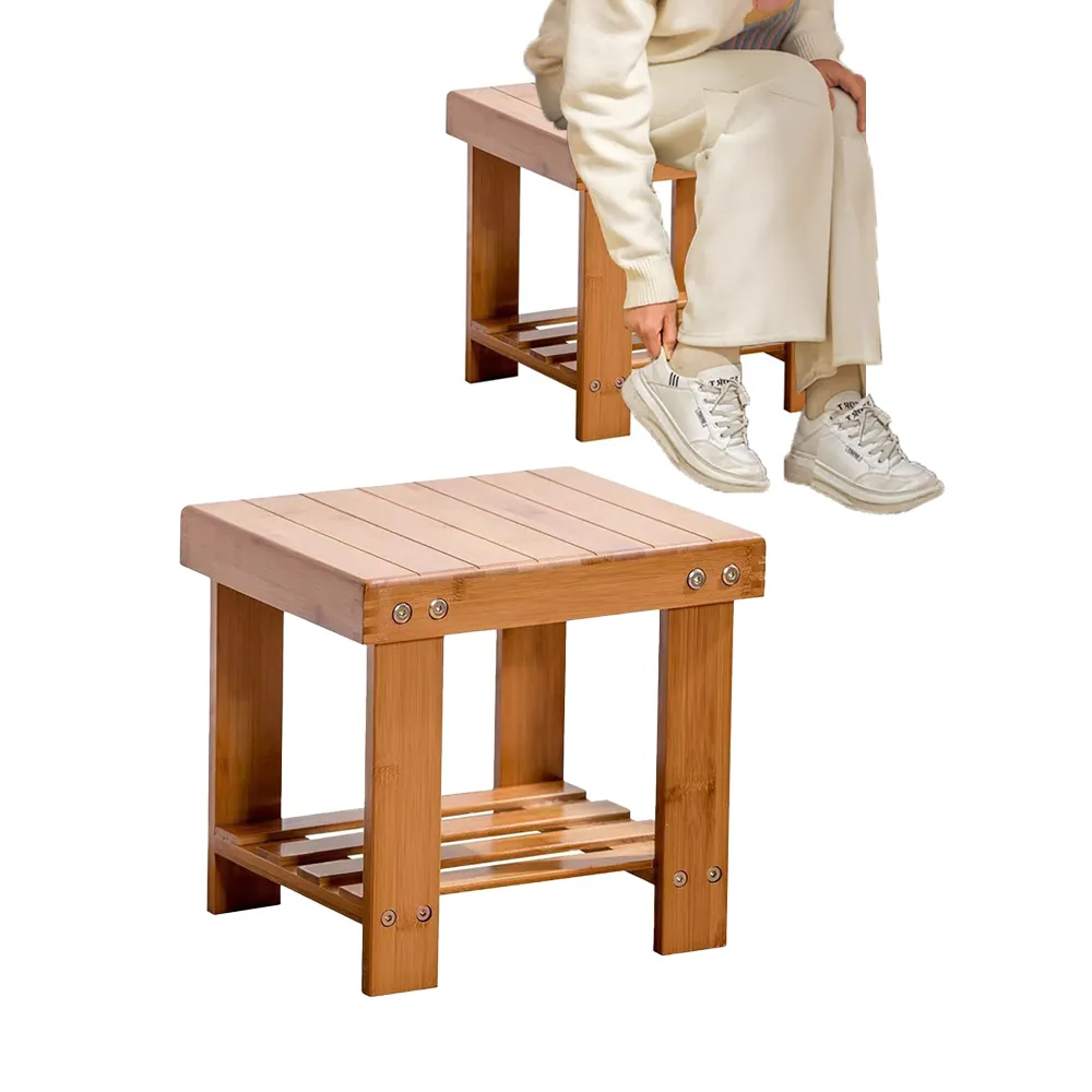 【居然好日子】椅凳 穿鞋椅 小椅子 小椅凳(楠木椅子 竹椅 楠竹椅子 可愛椅凳)