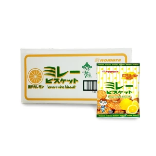 【nomura 野村美樂】買5送5箱購組-日本美樂圓餅乾 檸檬風味 70g(原廠唯一授權販售)