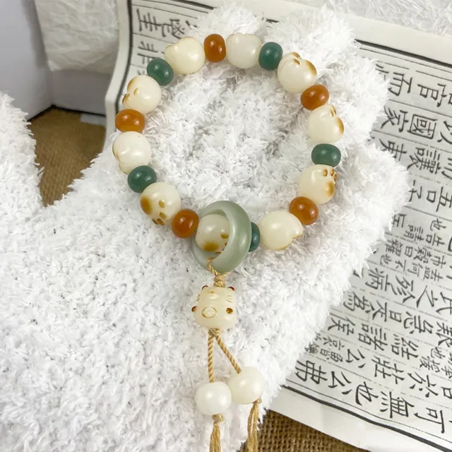 【赫本珠寶】糖果炭燒貓爪白菩提根手串