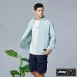 【JEEP】男裝 CORDURA率性工裝教練外套(藍綠色)