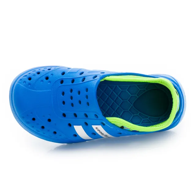 【GOODYEAR 固特異】夏日遨遊-多功能洞洞鞋/童鞋 透氣 輕量 好穿 藍綠色(GAKP48826)