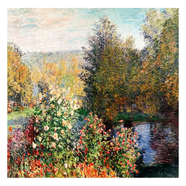 【御畫房】花園的一角 國家一級畫師手繪油畫80×80cm(VF-176)