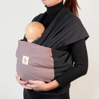 【Ergobaby】包裹式嬰兒揹巾/揹帶(黑色/灰褐色)