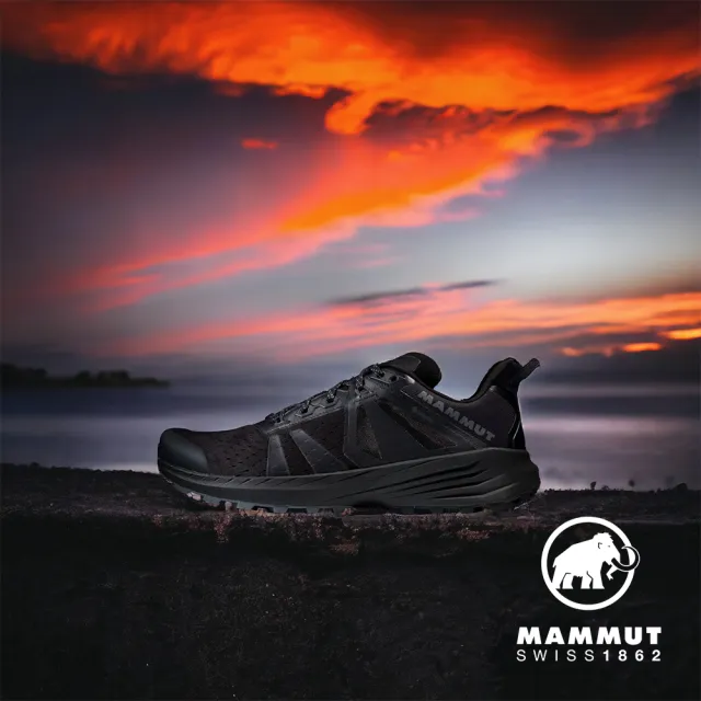 【Mammut 長毛象官方直營】Saentis TR Low GTX Men Gore-Tex 低筒輕量野跑鞋 男款 黑色 #3030-05080