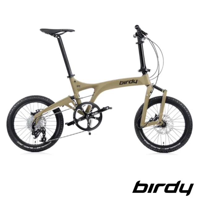 【Birdy】New BirdyⅢ GT多地形越野10速18吋前後避震鋁合金折疊單車-野戰棕(三代鳥 MTB)