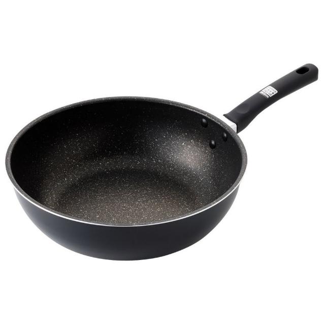 【NITORI 宜得利家居】瓦斯用炒鍋 不沾鍋 28CM KF01(炒鍋 瓦斯 KF01)