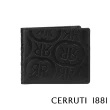 【Cerruti 1881】限量2折 義大利頂級小牛皮12卡短夾皮夾 CEPU05413M 全新專櫃展示品(黑色 贈原廠送禮提袋)