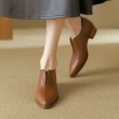 【WYPEX】尖頭真皮柔軟低跟女鞋 上班通勤鞋(3色)